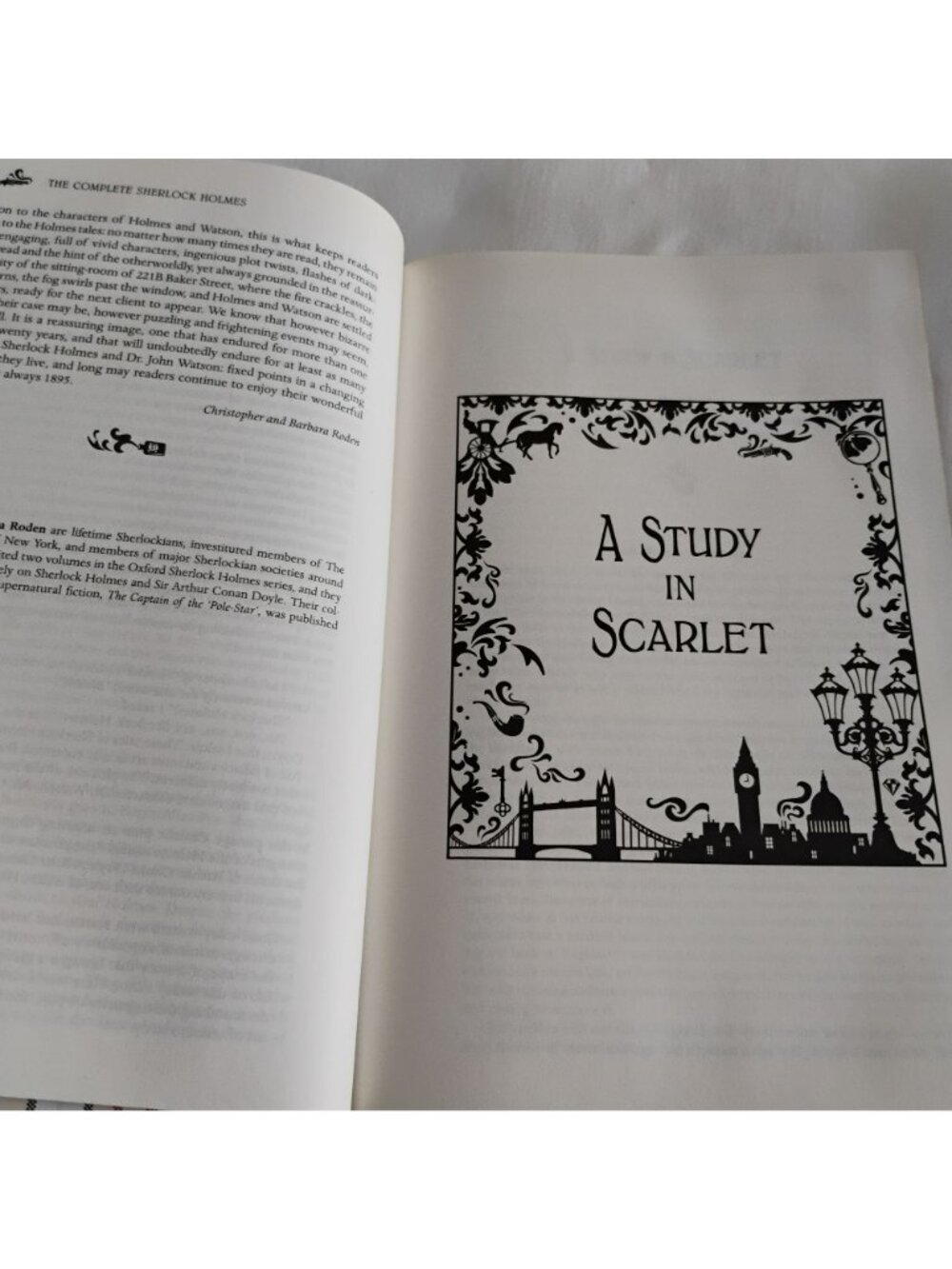 The Complete Sherlock Holmes Hardcover, Barnes & Noble 2009 Leather Brown Gilt - Picture 8 of 8